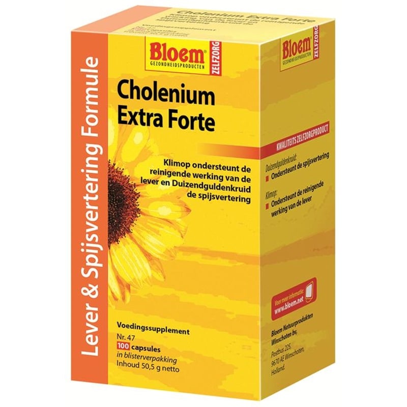 Bloem Natuurproducten Cholenium Extra Forte tabletten Bloem Natuurproducten Cholenium Extra Forte tabletten afbeelding