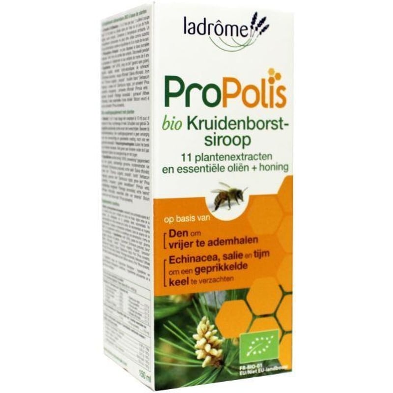 La Drome Propolis hoestsiroop bio suikervrij afbeelding