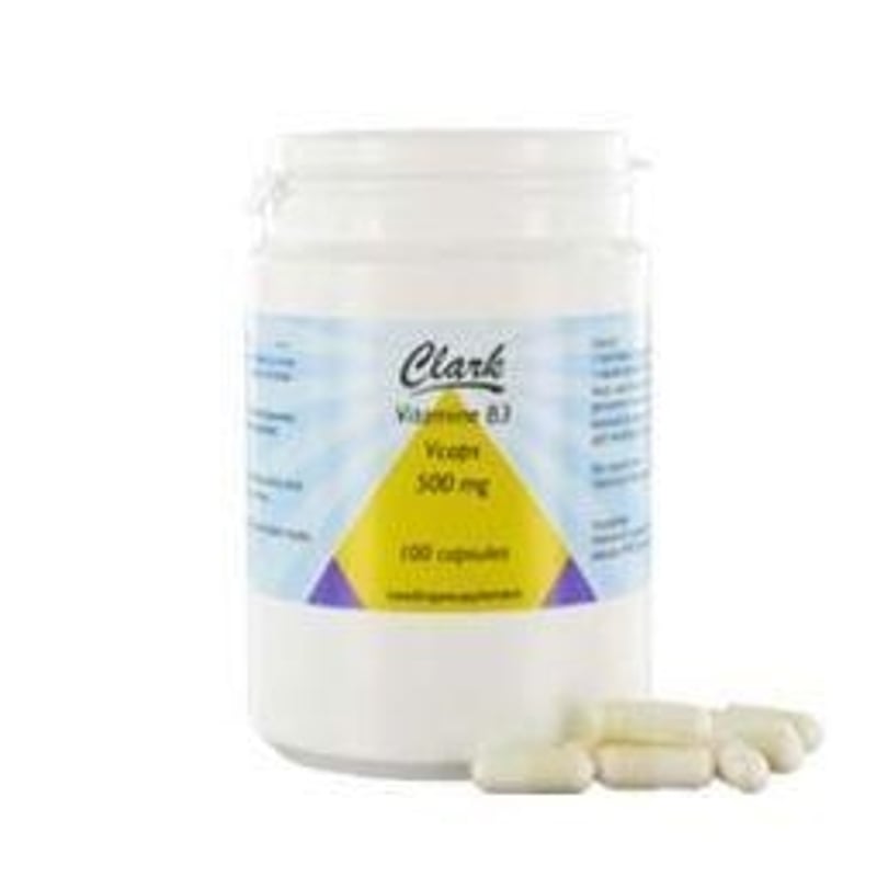 Clark Vitamin B3 nicotinamide 500 mg image