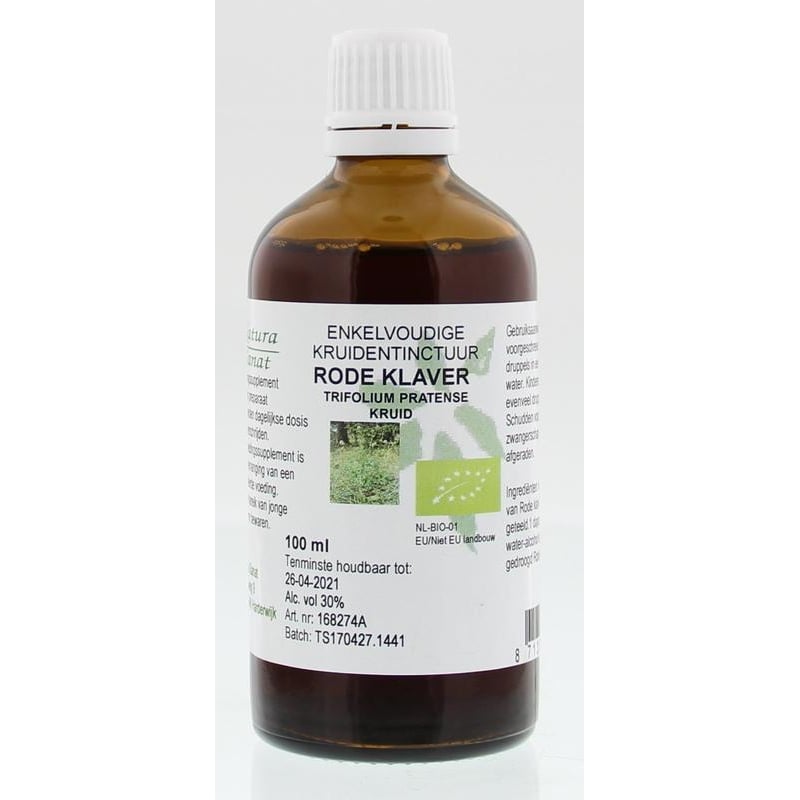 Natura Sanat Trifolium / rode klaver tinctuur bio afbeelding