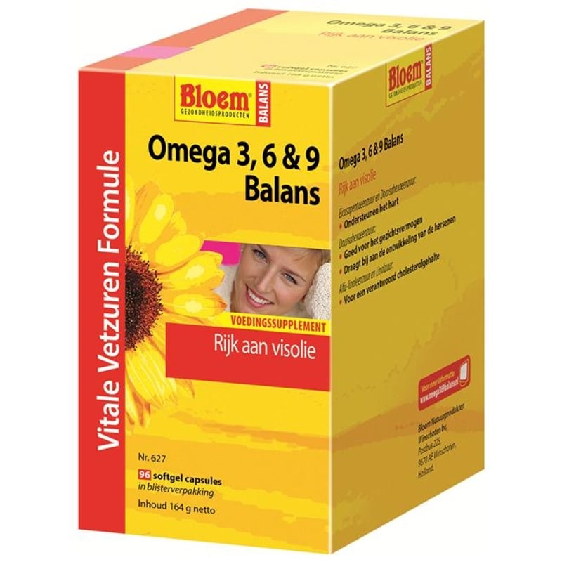 Bloem Natuurproducten Omega 3, 6 & 9 Balans Bloem Natuurproducten Omega 3, 6 & 9 Balans afbeelding