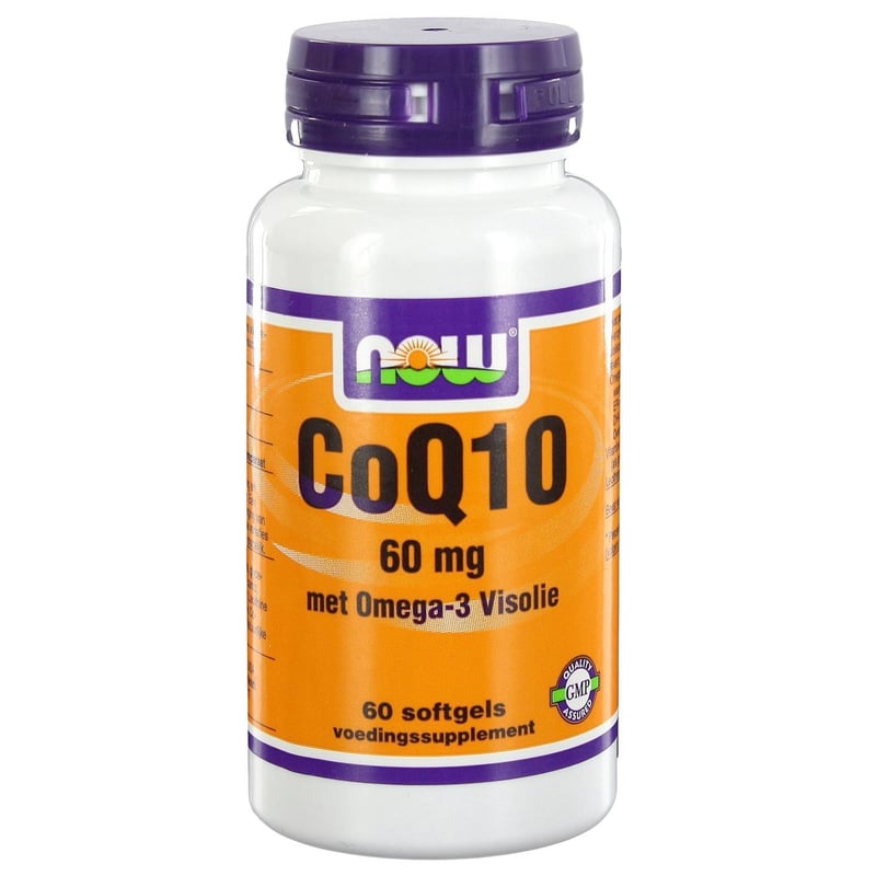 NOW CoQ10 60 mg with Omega-3 Fish Oil image