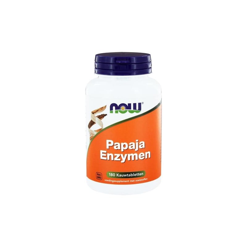 NOW Papaya enzyme chewable tablets image