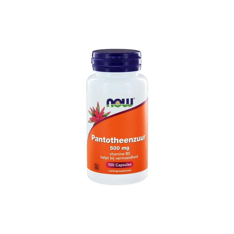 NOW NOW Pantotheenzuur 500 mg (B5) afbeelding