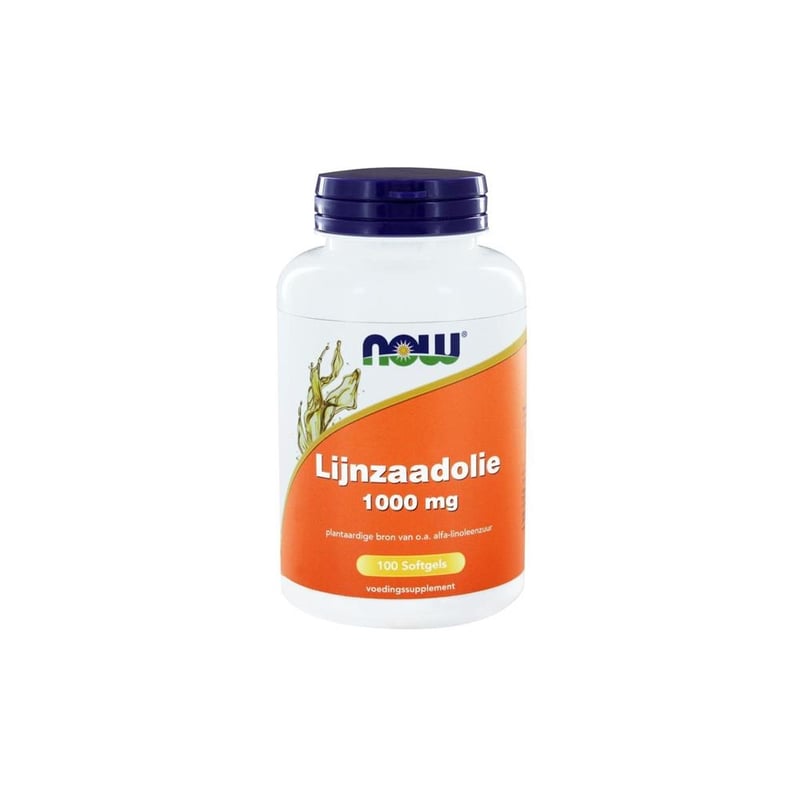NOW Lijnzaad olie 1000 mg afbeelding