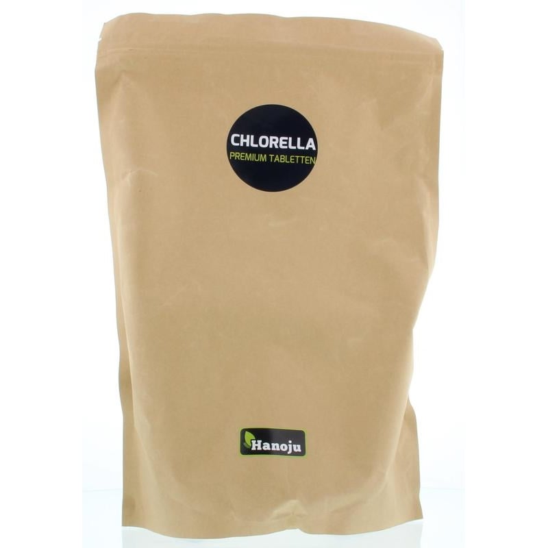Hanoju Chlorella premium 400 mg paper bag afbeelding