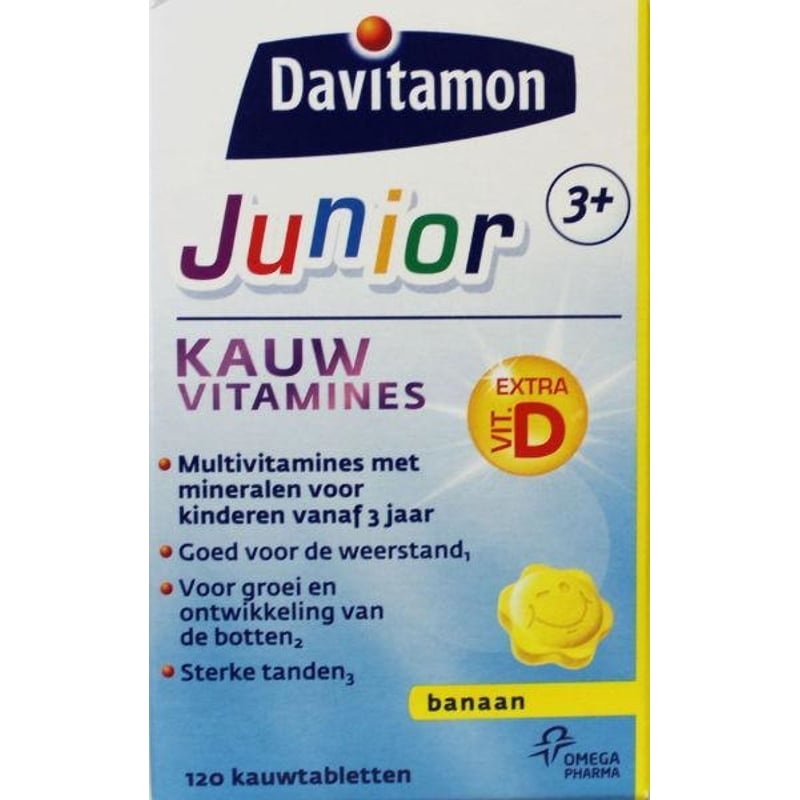 Davitamon Junior 3+ chewable tablets banana Davitamon Junior 3+ chewable tablets banana image