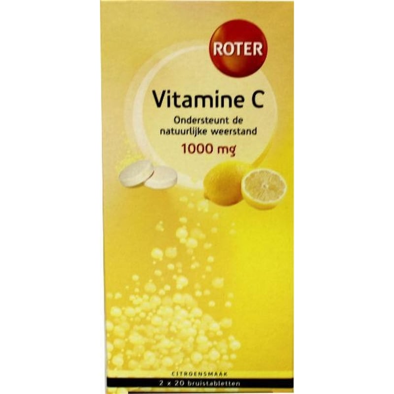 Roter Vitamin C 1000 mg lemon duo 2x20 effervescent tablets image