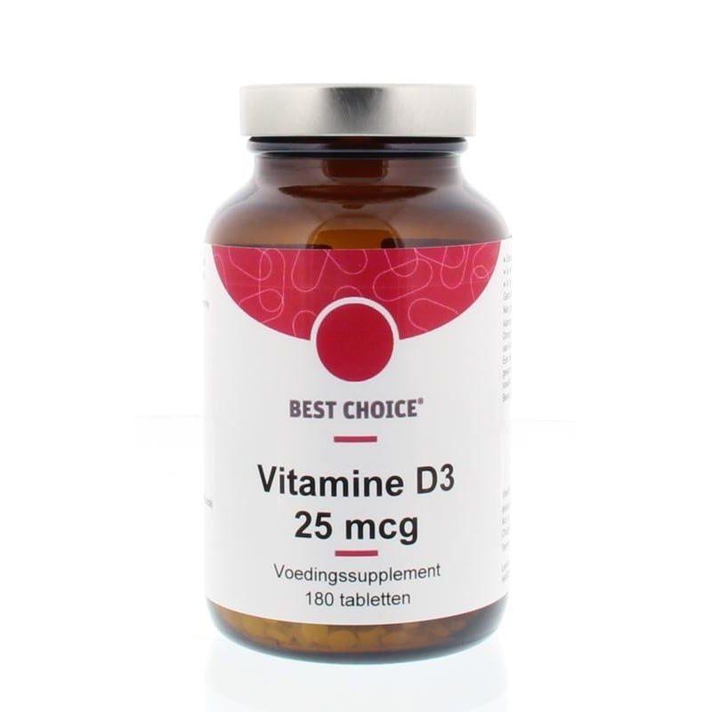 Best Choice Vitamine D3 25 mcg afbeelding