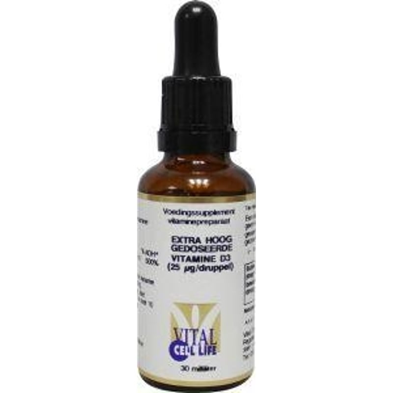 Vital Cell Life Vitamine D3 25 mcg druppels afbeelding