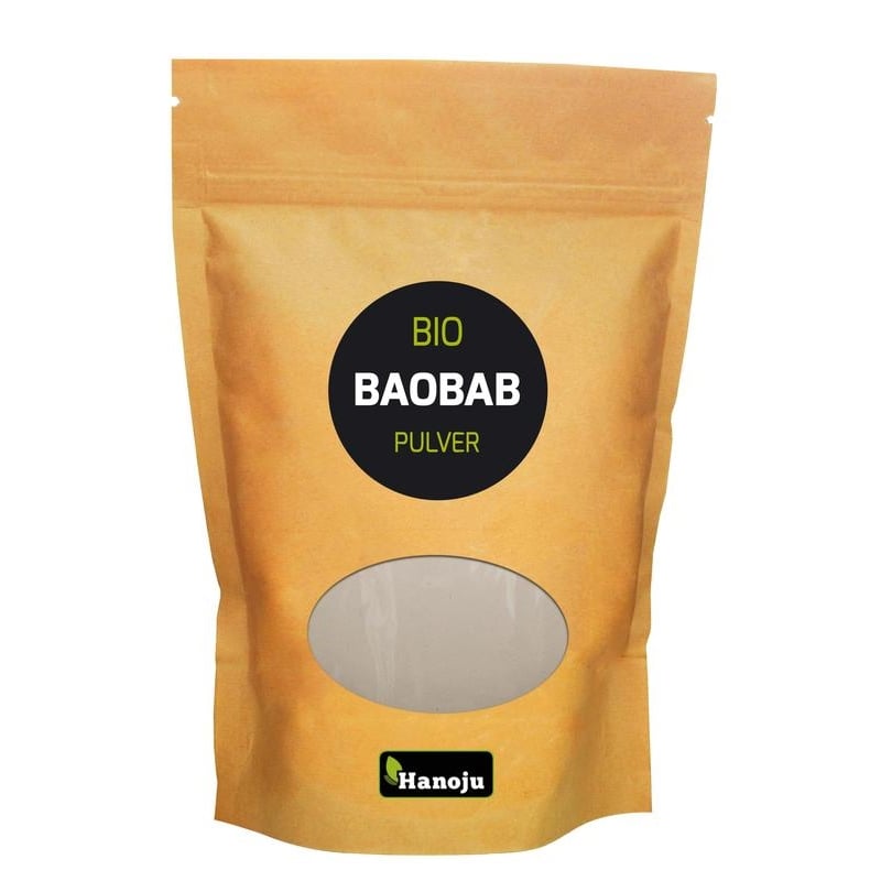 Hanoju Bio baobab poeder paperbag afbeelding