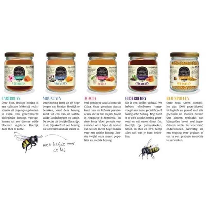 Royal Green Elderberry Honey (honing met vlierbessen) afbeelding