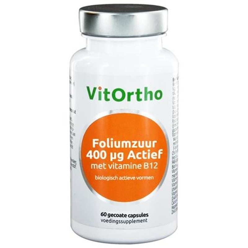 Vitortho Folic Acid 400 mg Active with Vitamin B12 image