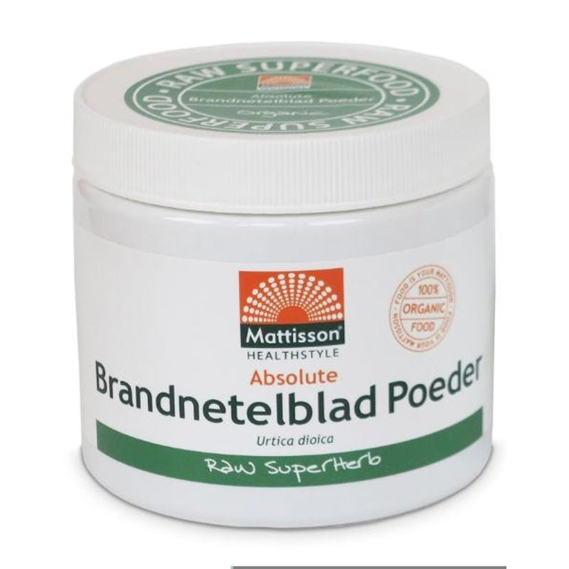Mattisson Healthstyle Absolute brandnetelblad poeder raw bio afbeelding