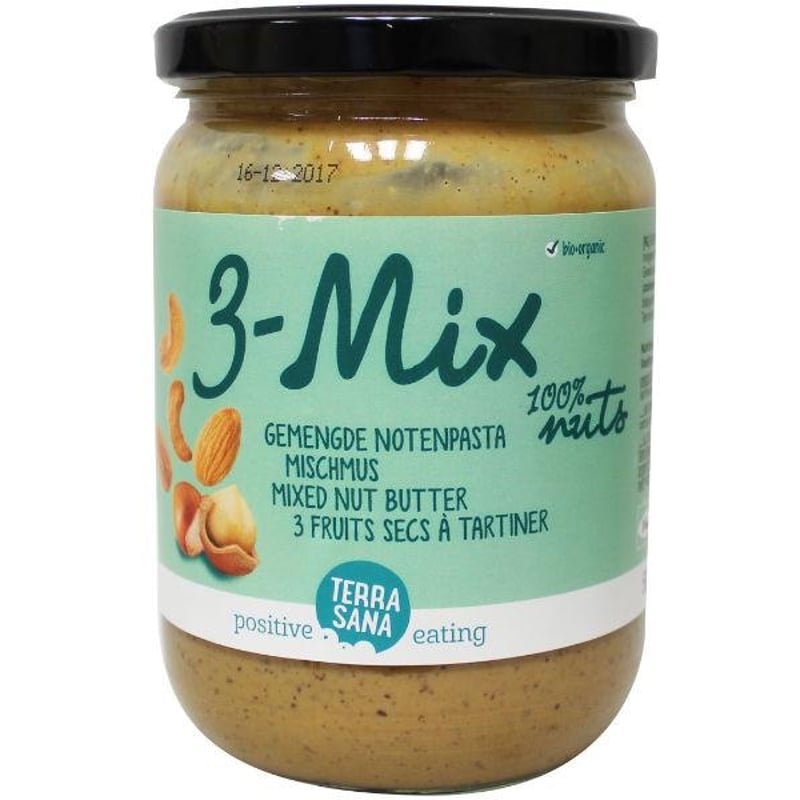 TerraSana 3-Mix notenpasta zonder pinda's afbeelding