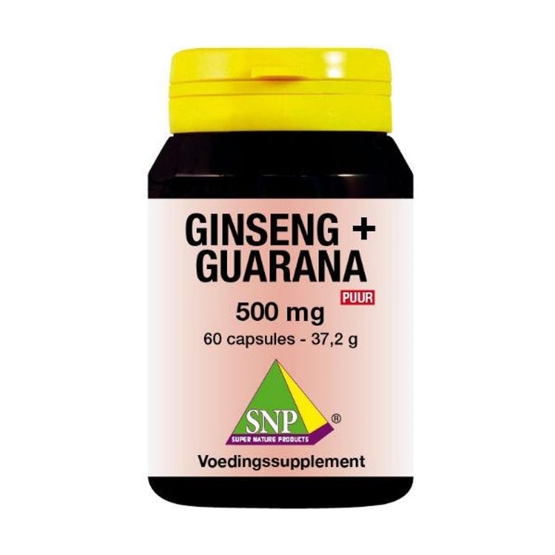 SNP Ginseng guarana 500 mg puur afbeelding