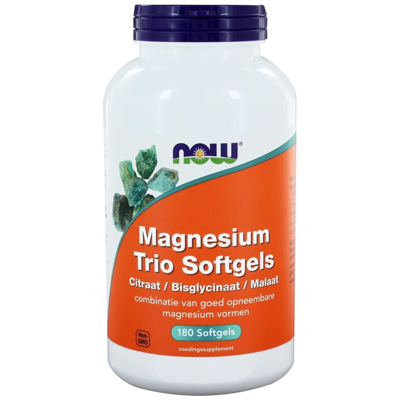 NOW Magnesium trio softgels afbeelding