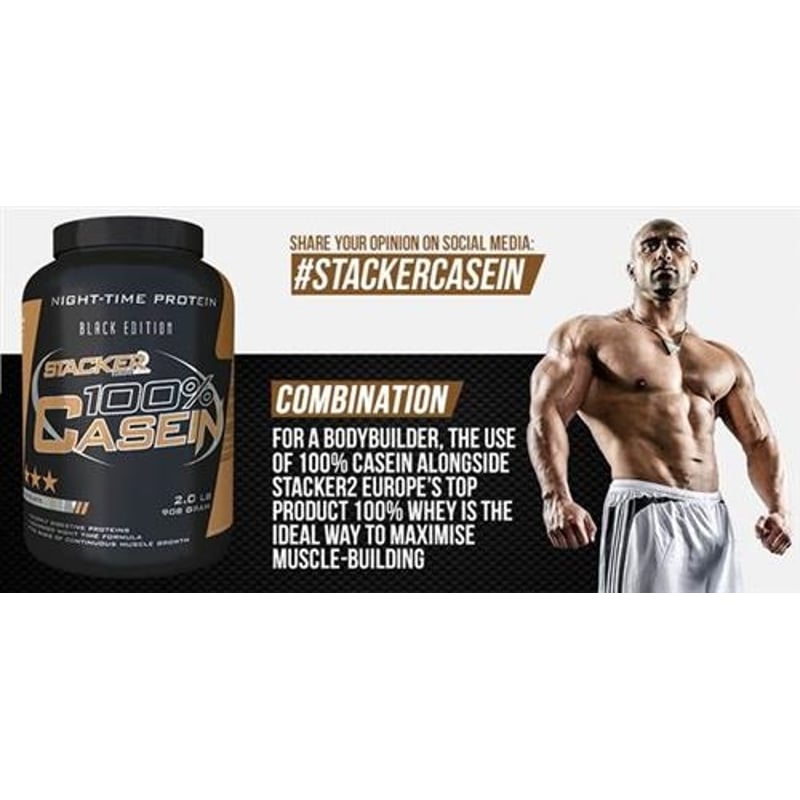 Stacker Europe efedra vrij 100% Casein (verschillende smaken) afbeelding