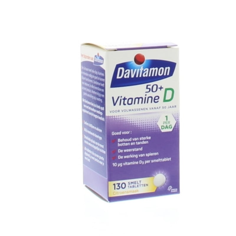 Davitamon D 50+ smelttablet afbeelding