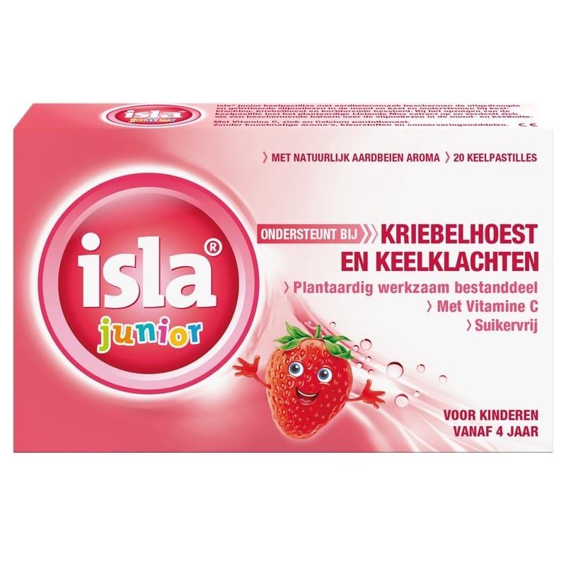 Isla Junior keelpastilles aardbei afbeelding