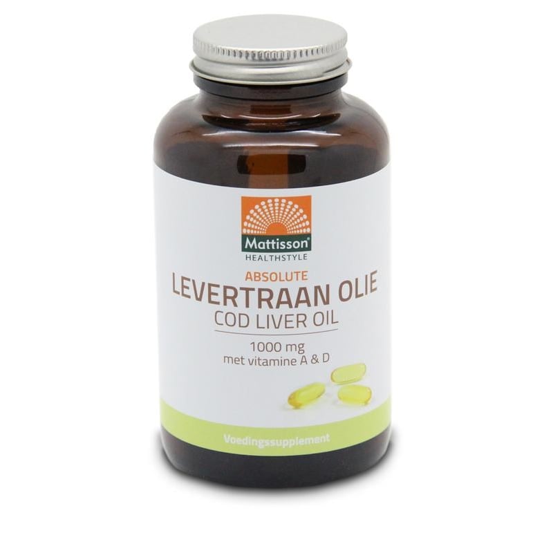 Mattisson Healthstyle Levertraanolie 1000 mg vitamine A/D afbeelding