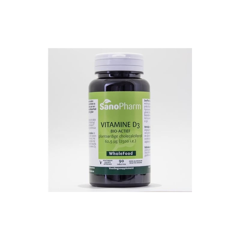 SanoPharm Vitamine D3 62.5 mcg 2500IE afbeelding