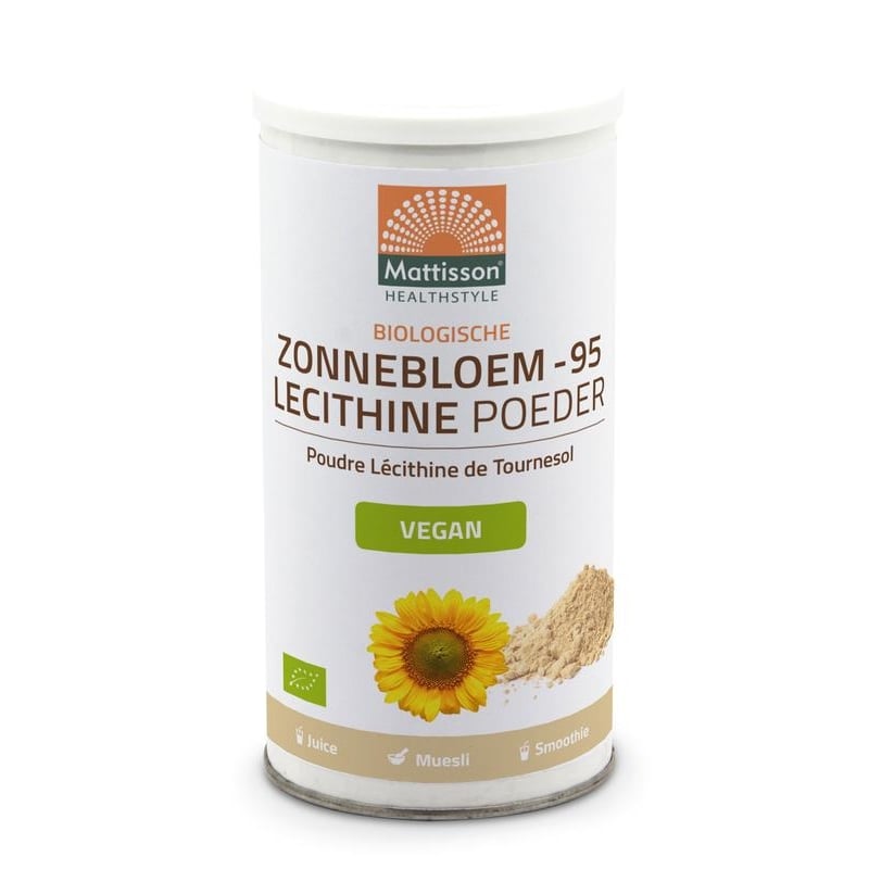 Mattisson Healthstyle Zonnebloem Lecithine Poeder Bio (zonnebloemlecithine) afbeelding