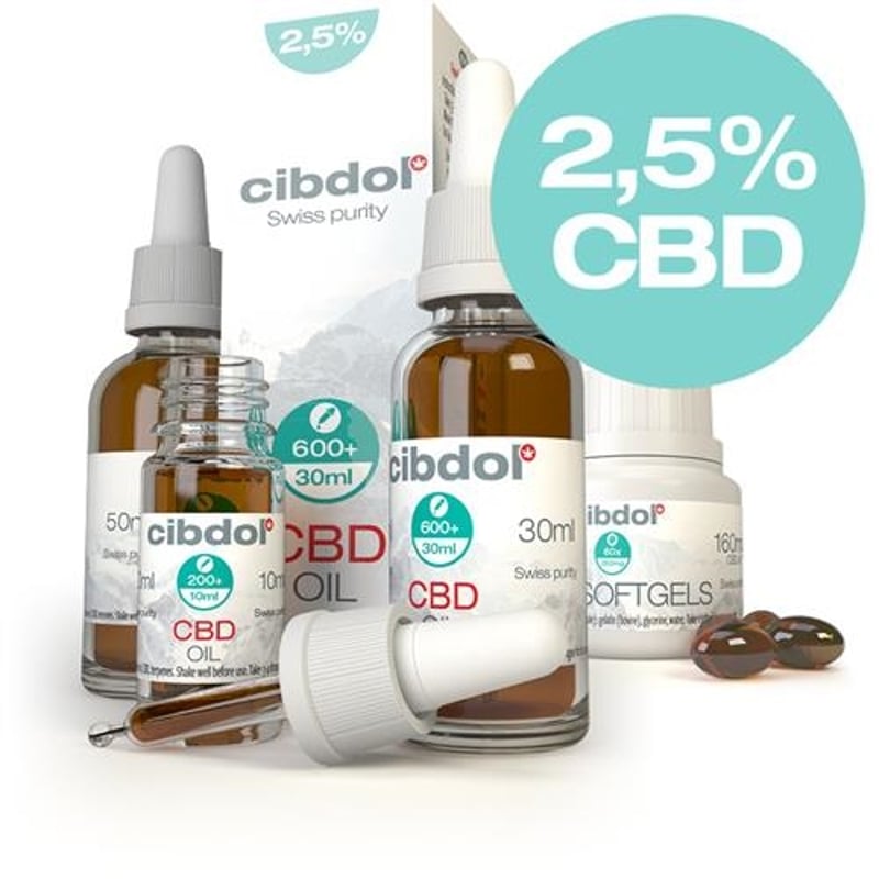 Cibdol CBD Olie 2,5% (Cibdol CBD Oil Mild) afbeelding