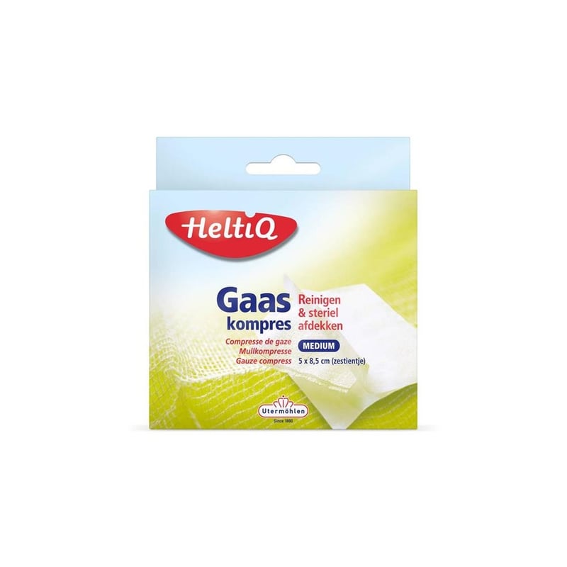 Heltiq Gauze Compress 8.5 x 5 cm pack of sixteen image