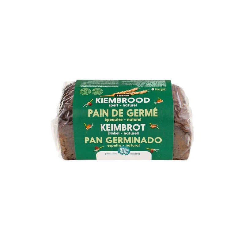 TerraSana Gekiemd speltbrood naturel TerraSana Gekiemd speltbrood naturel afbeelding