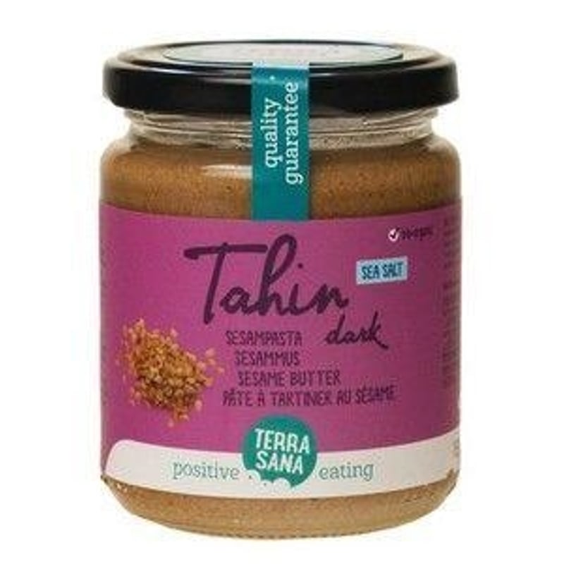 TerraSana Tahini brown sesame paste with sea salt image
