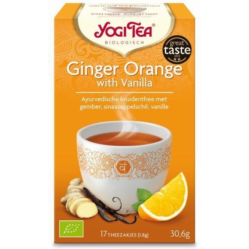 Yogi Tea Ginger orange vanilla Yogi Tea Ginger orange vanilla afbeelding