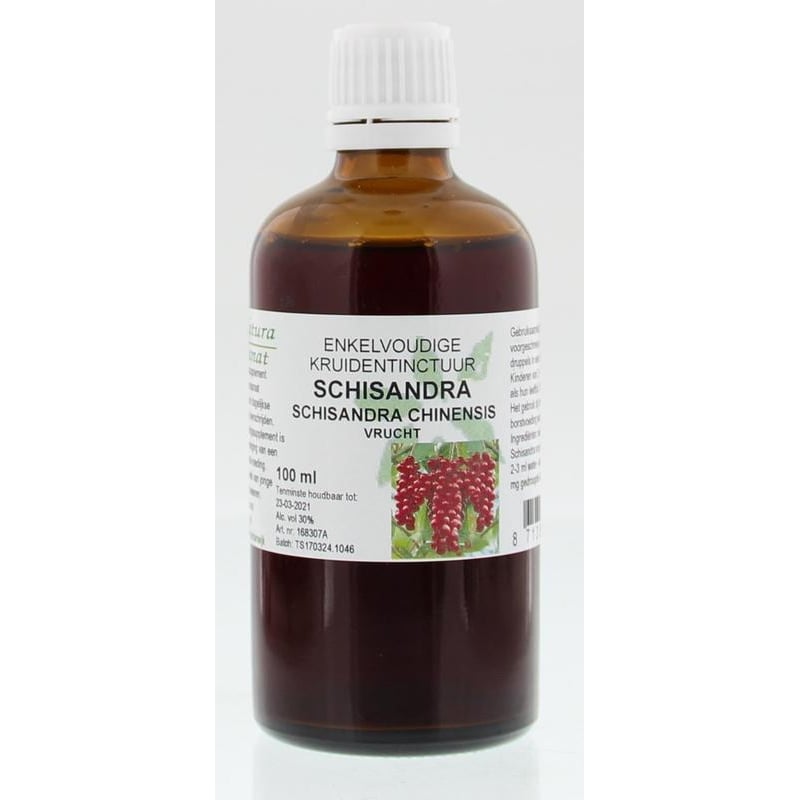 Natura Sanat Schisandra chinensis fruct tinctuur afbeelding