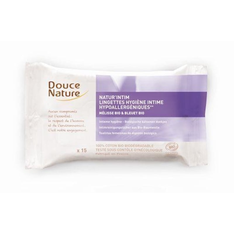 Douce Nature Intimate Hygienic Wipes Organic Cotton image