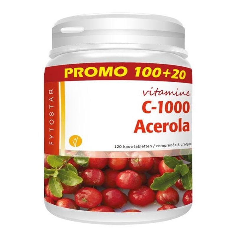 Fytostar Acerola vitamine C 1000 Fytostar Acerola vitamine C 1000 afbeelding
