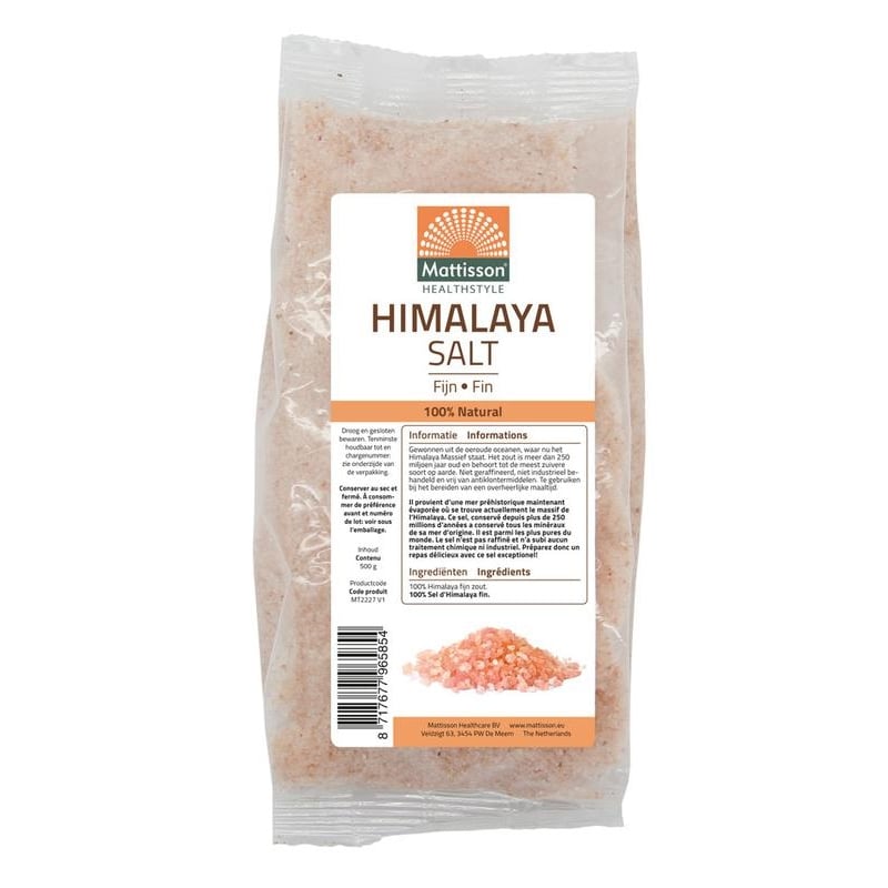 Mattisson Healthstyle Himalaya zout fijn navulzak afbeelding