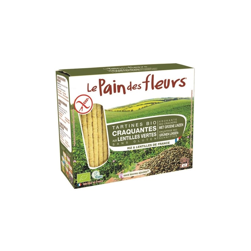 Pain Des Fleurs Crackers groene linzen afbeelding