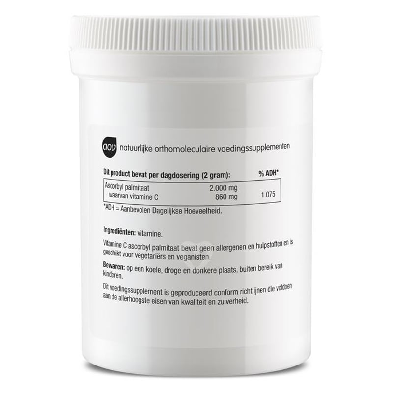 AOV Voedingssupplementen 333 Vitamine C als Ascorbyl Palminaat afbeelding