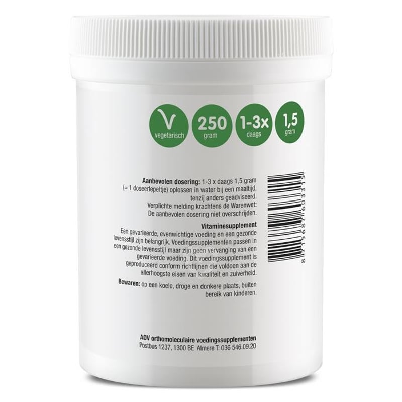 AOV Voedingssupplementen 331 Vitamine C als Calcium Ascorbaat afbeelding