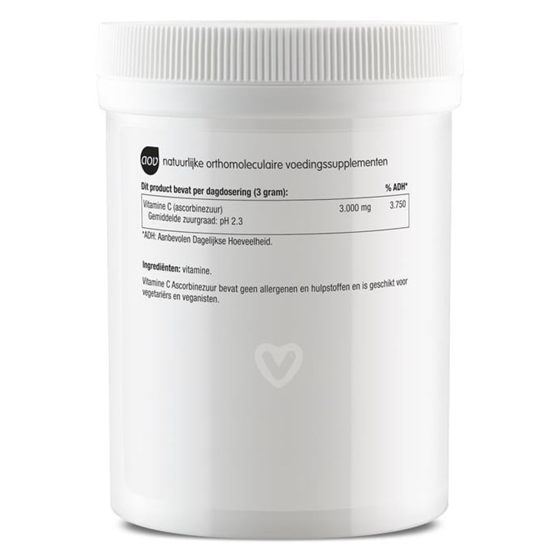 AOV Voedingssupplementen 330 Vitamin C Ascorbic Acid Powder image