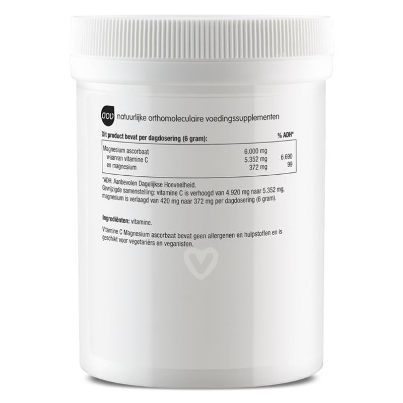 AOV Voedingssupplementen 332 Vitamine C als Magnesium Ascorbaat afbeelding