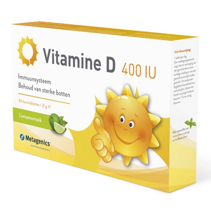 Metagenics Vitamine D3 400IU Metagenics Vitamine D3 400IU afbeelding