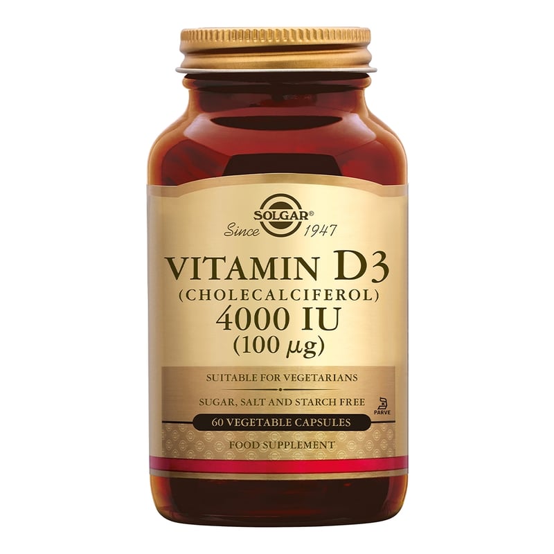 Solgar Vitamins Vitamin D-3 4000 IU /100 µg (vitamin D from wool fat) image