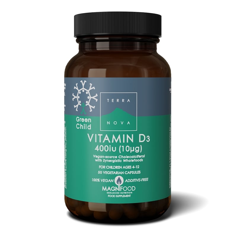 Terranova Green Child Vitamin D3 400 IU (vegan) afbeelding