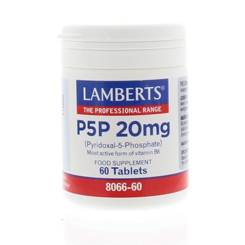 Lamberts Vitamine B6 (P5P) 20 mg afbeelding