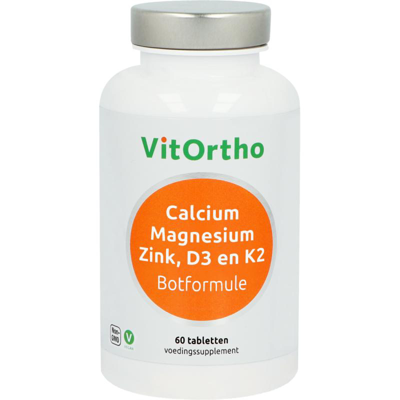 Vitortho Calcium magnesium zink D3 en K2 afbeelding