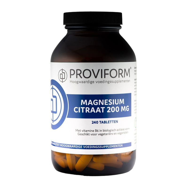 Proviform Magnesium citraat 200 mg & B6 Proviform Magnesium citraat 200 mg & B6 afbeelding