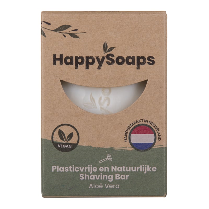 HappySoaps Happy Shaving Bar Aloe Vera HappySoaps Happy Shaving Bar Aloe Vera image