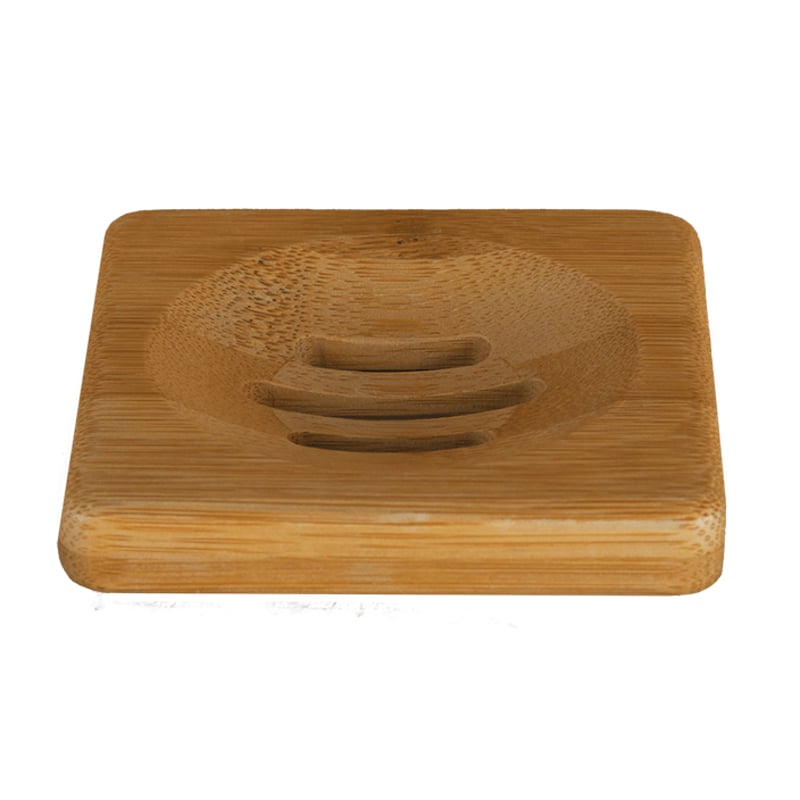 HappySoaps Zeep Houder van Bamboe voor één Shampoo Bar afbeelding