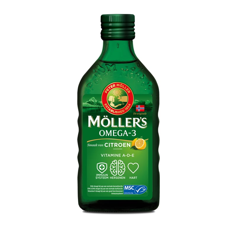 Möllers Möller's Omega-3 Citroen (Möller's visolie) afbeelding